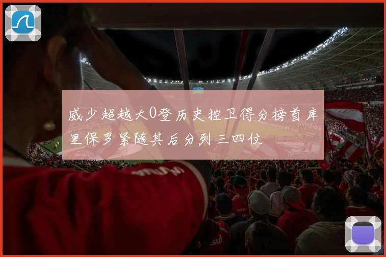 威少超越大O登历史控卫得分榜首库里保罗紧随其后分列三四位